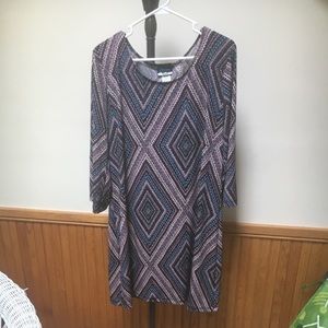 Purple pattern dress